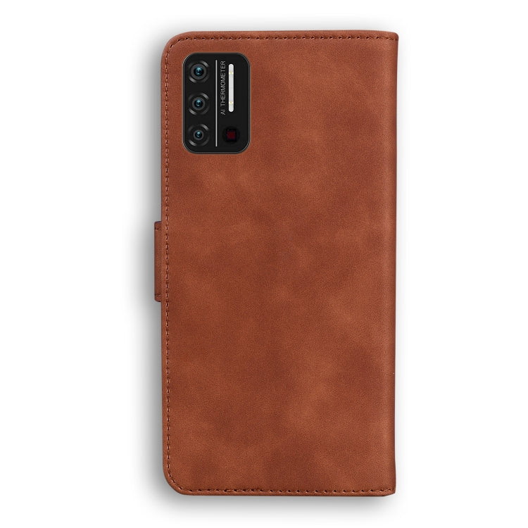 For UMIDIGI A7S Skin Feel Pure Color Flip Leather Phone Case