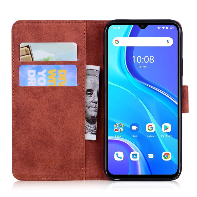 For UMIDIGI A7S Skin Feel Pure Color Flip Leather Phone Case