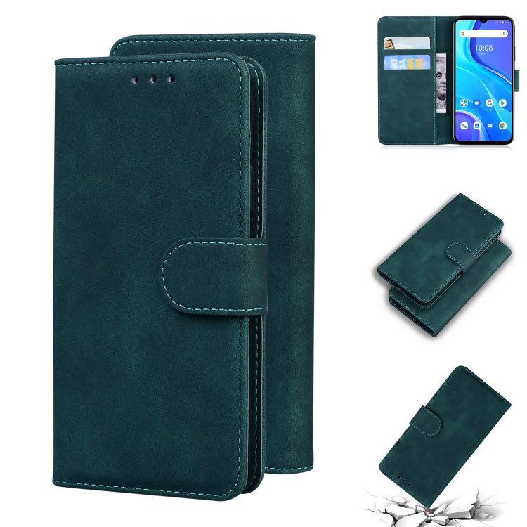 For UMIDIGI A7S Skin Feel Pure Color Flip Leather Phone Case