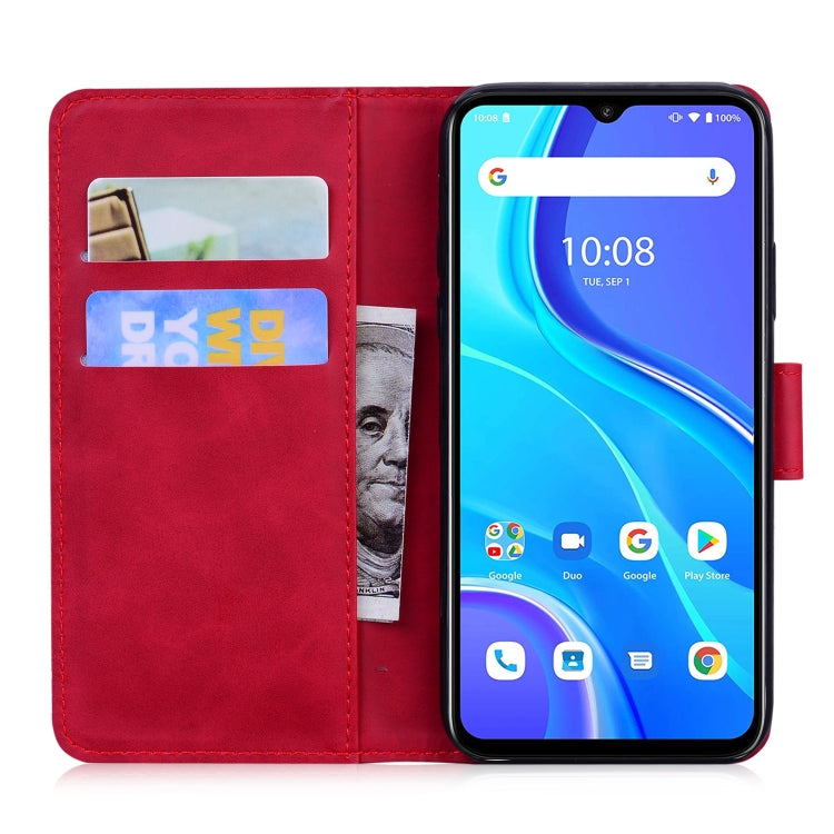For UMIDIGI A7S Skin Feel Pure Color Flip Leather Phone Case