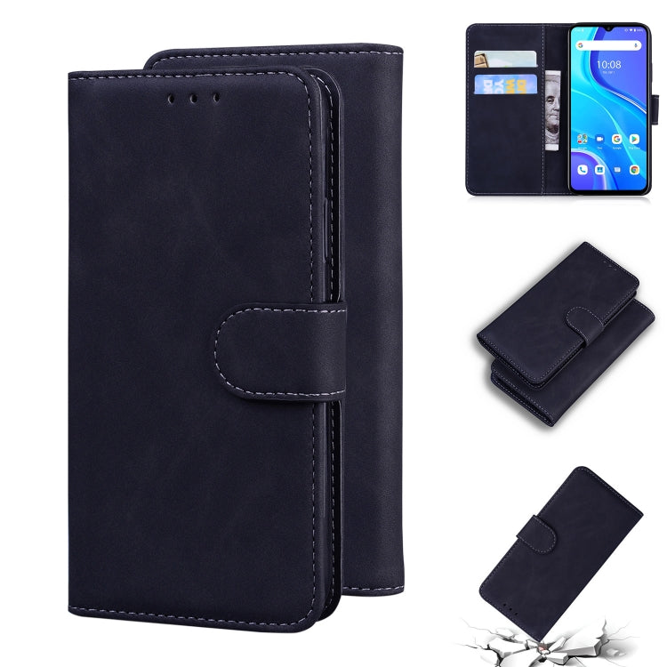 For UMIDIGI A7S Skin Feel Pure Color Flip Leather Phone Case