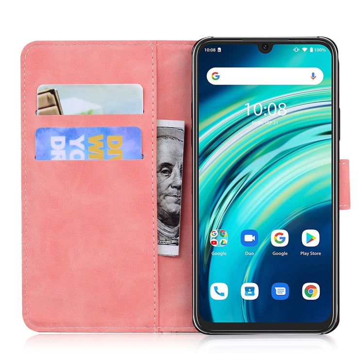 For UMIDIGI A9 Pro Skin Feel Pure Color Flip Leather Phone Case