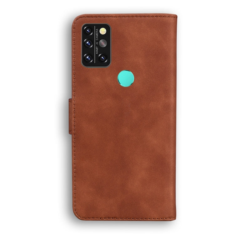 For UMIDIGI A9 Pro Skin Feel Pure Color Flip Leather Phone Case