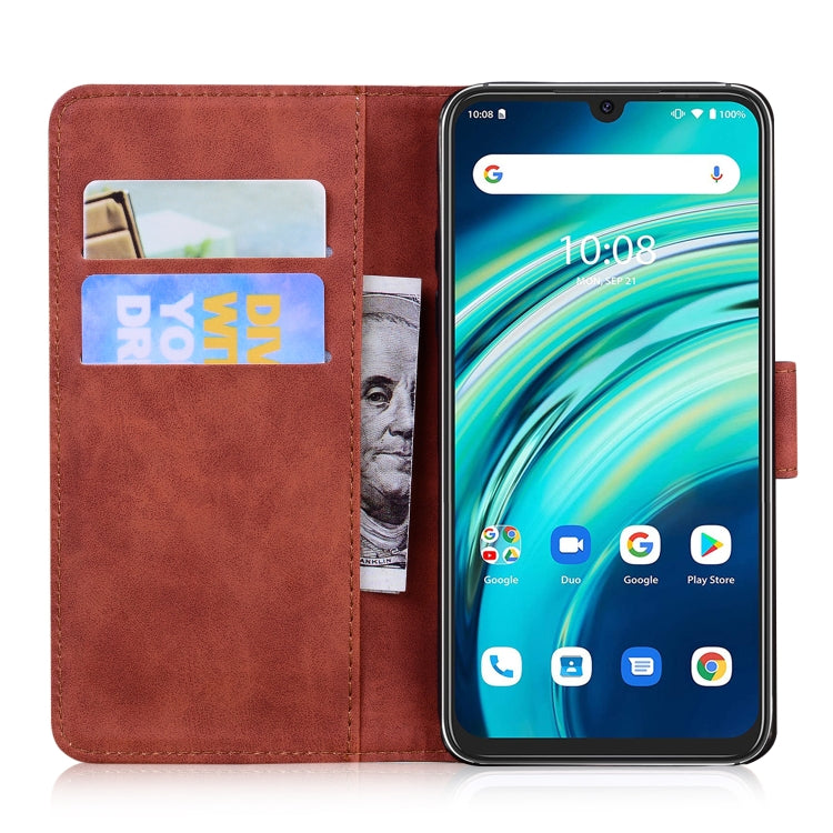 For UMIDIGI A9 Pro Skin Feel Pure Color Flip Leather Phone Case