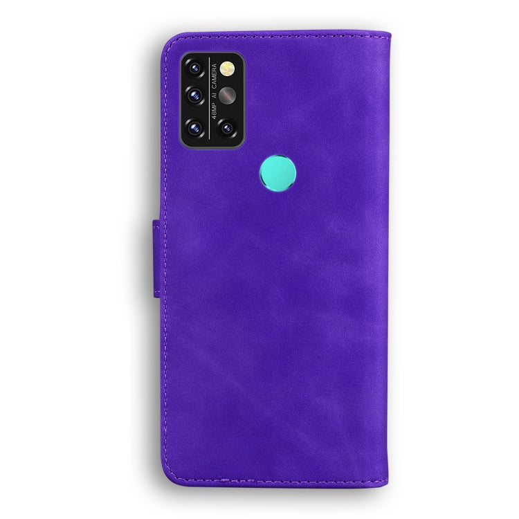 For UMIDIGI A9 Pro Skin Feel Pure Color Flip Leather Phone Case
