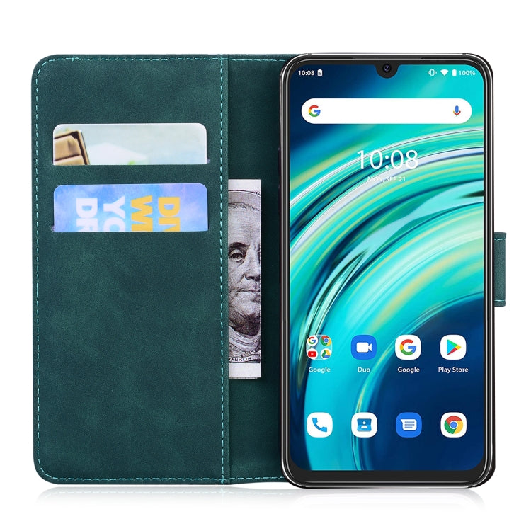 For UMIDIGI A9 Pro Skin Feel Pure Color Flip Leather Phone Case