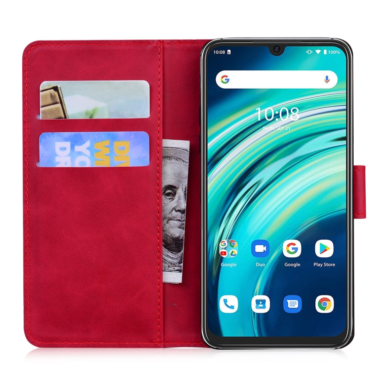 For UMIDIGI A9 Pro Skin Feel Pure Color Flip Leather Phone Case