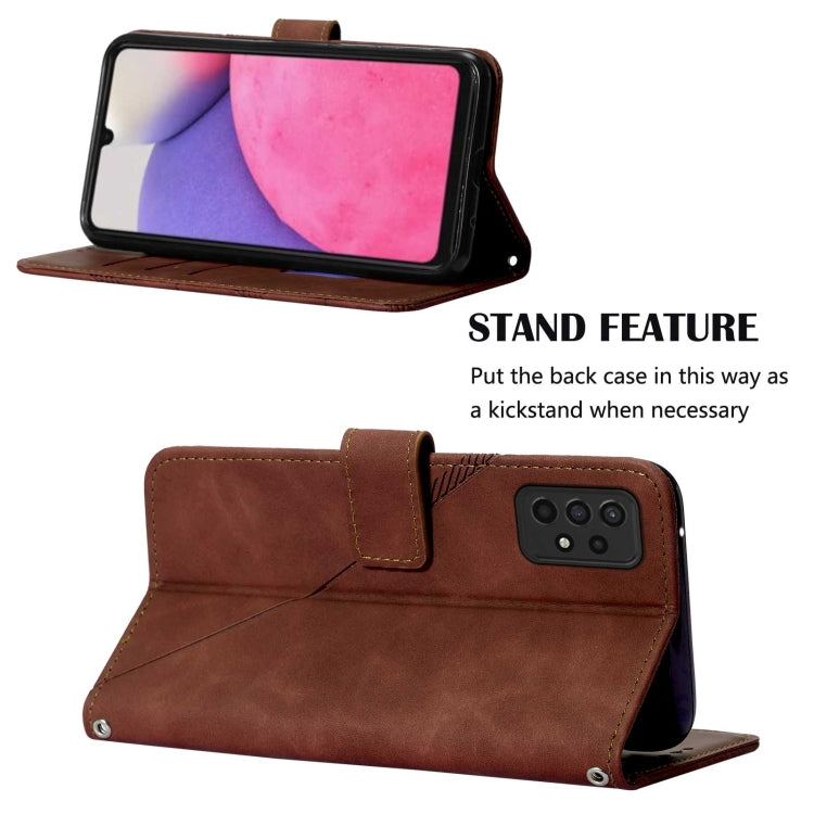 For Samsung Galaxy A33 5G Crossbody 3D Embossed Flip Leather Phone Case