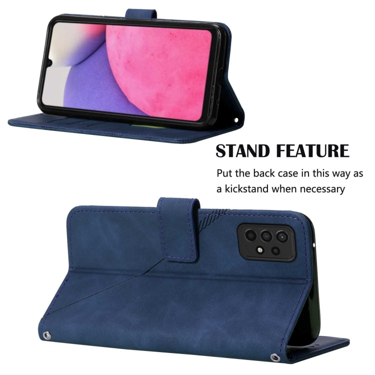 For Samsung Galaxy A33 5G Crossbody 3D Embossed Flip Leather Phone Case