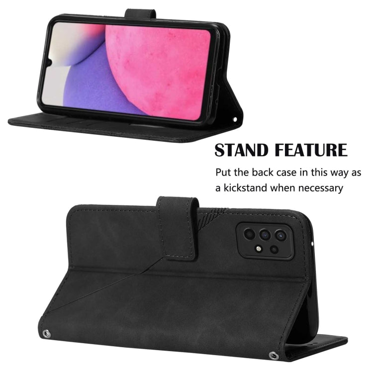 For Samsung Galaxy A33 5G Crossbody 3D Embossed Flip Leather Phone Case
