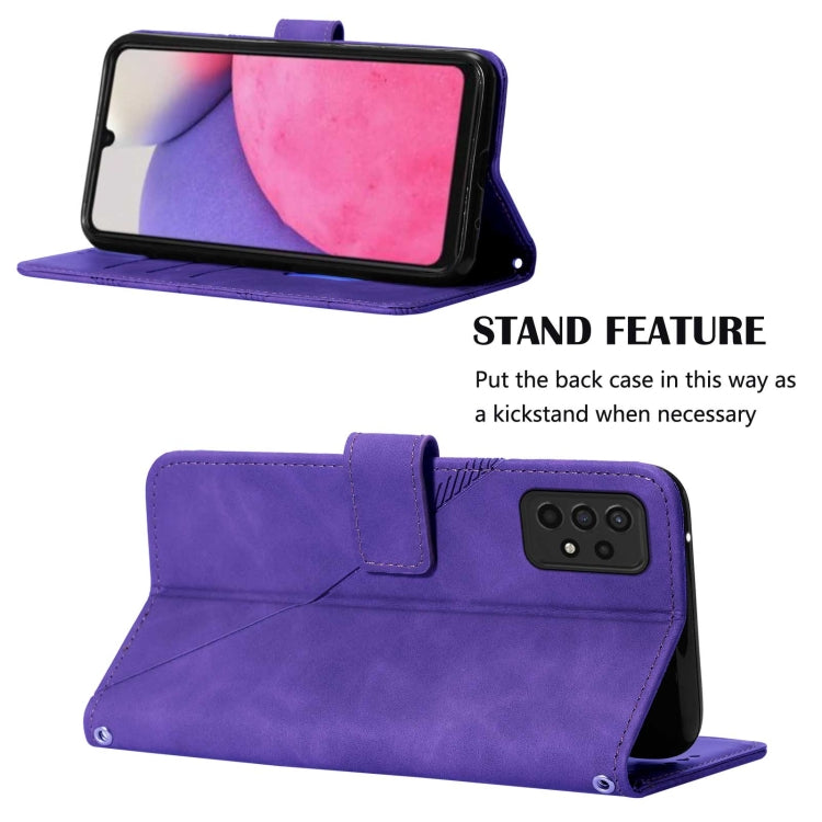 For Samsung Galaxy A33 5G Crossbody 3D Embossed Flip Leather Phone Case