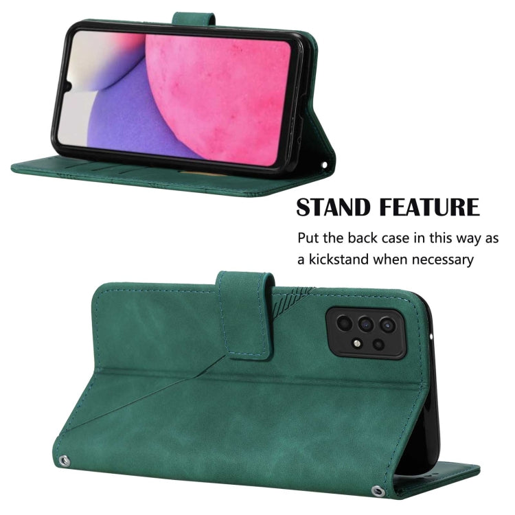 For Samsung Galaxy A33 5G Crossbody 3D Embossed Flip Leather Phone Case