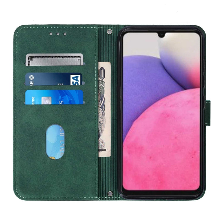 For Samsung Galaxy A33 5G Crossbody 3D Embossed Flip Leather Phone Case