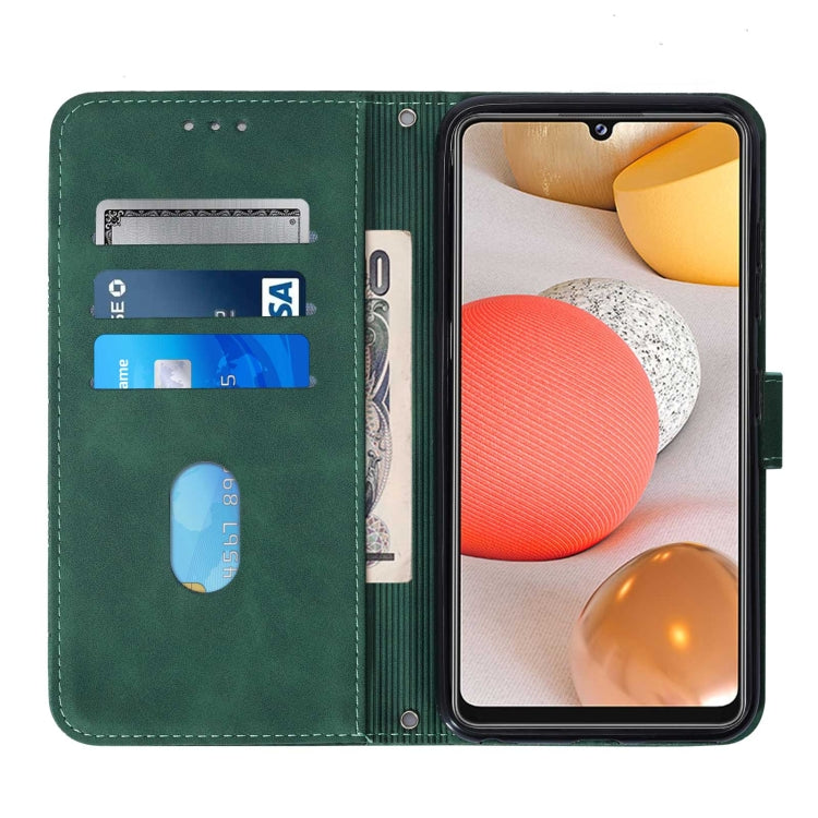 For Samsung Galaxy A42 5G Crossbody 3D Embossed Flip Leather Phone Case