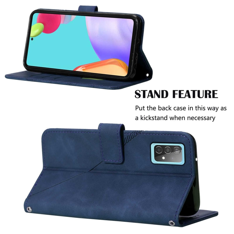 For Samsung Galaxy A52 4G / 5G Crossbody 3D Embossed Flip Leather Phone Case
