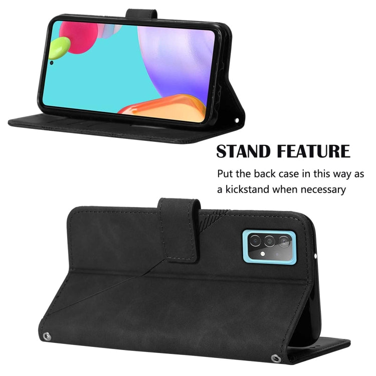 For Samsung Galaxy A52 4G / 5G Crossbody 3D Embossed Flip Leather Phone Case