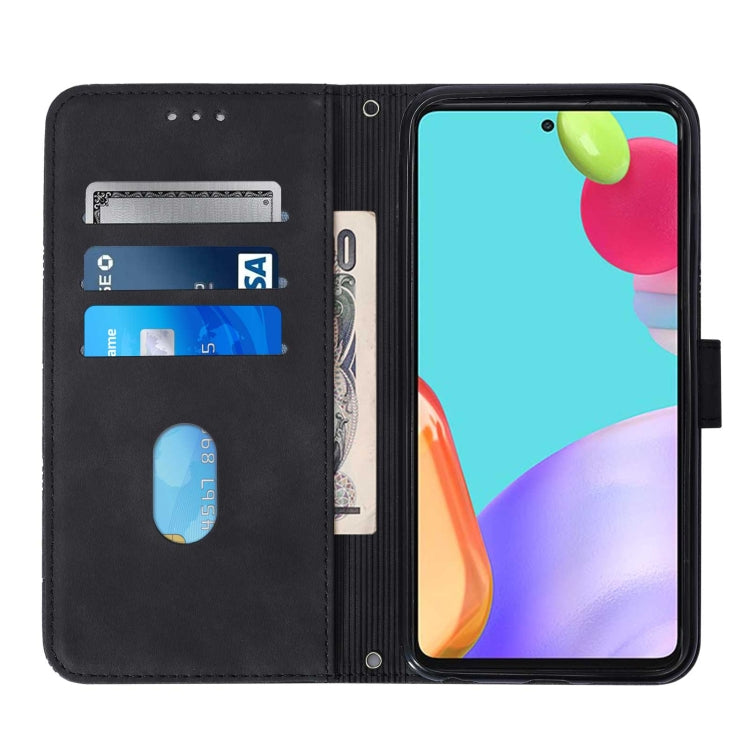 For Samsung Galaxy A52 4G / 5G Crossbody 3D Embossed Flip Leather Phone Case