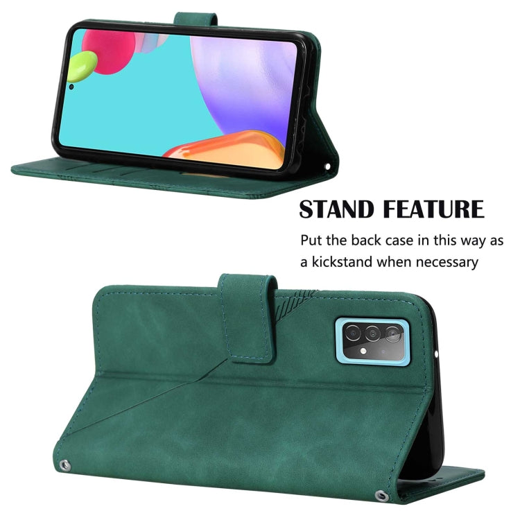 For Samsung Galaxy A52 4G / 5G Crossbody 3D Embossed Flip Leather Phone Case