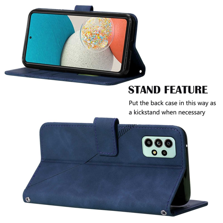 For Samsung Galaxy A53 5G Crossbody 3D Embossed Flip Leather Phone Case