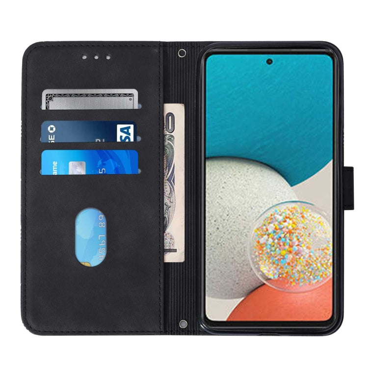 For Samsung Galaxy A53 5G Crossbody 3D Embossed Flip Leather Phone Case