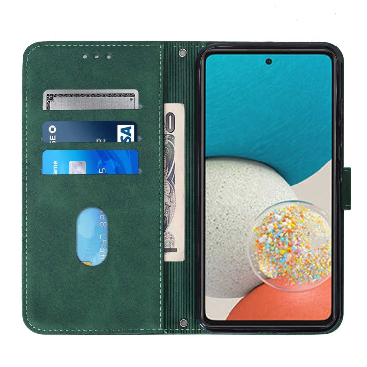 For Samsung Galaxy A53 5G Crossbody 3D Embossed Flip Leather Phone Case