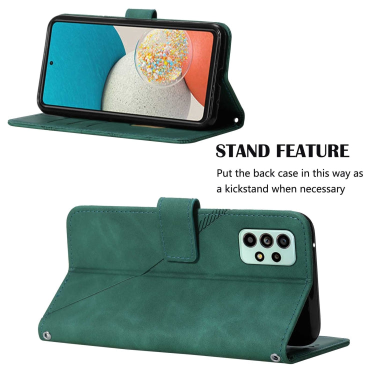 For Samsung Galaxy A53 5G Crossbody 3D Embossed Flip Leather Phone Case