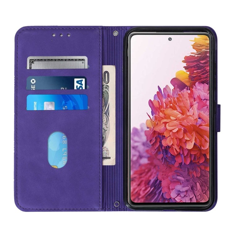 For Samsung Galaxy S20 Lite/S20 FE 4G & 5G Crossbody 3D Embossed Flip Leather Phone Case