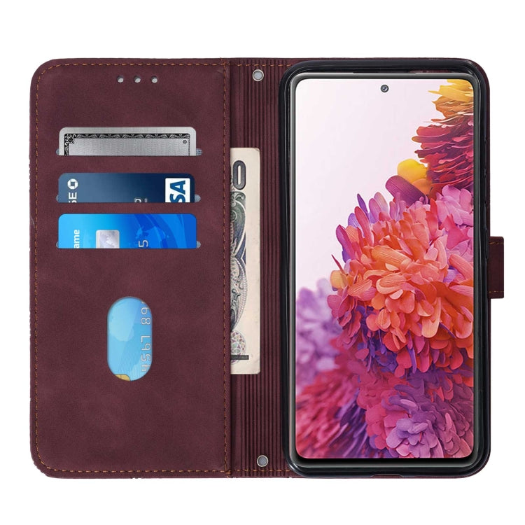 For Samsung Galaxy S20 Lite/S20 FE 4G & 5G Crossbody 3D Embossed Flip Leather Phone Case