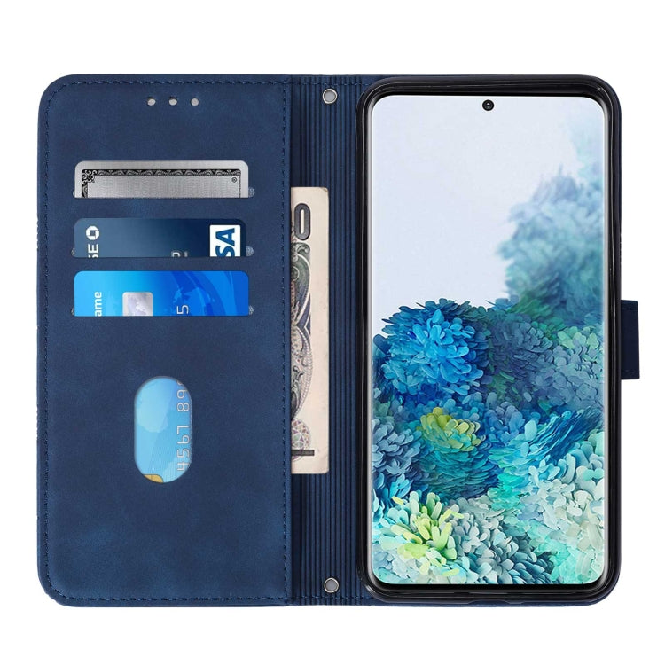 For Samsung Galaxy S20+ Crossbody 3D Embossed Flip Leather Phone Case