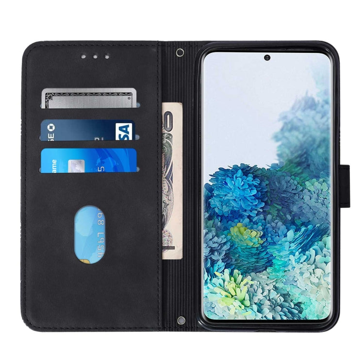 For Samsung Galaxy S20+ Crossbody 3D Embossed Flip Leather Phone Case