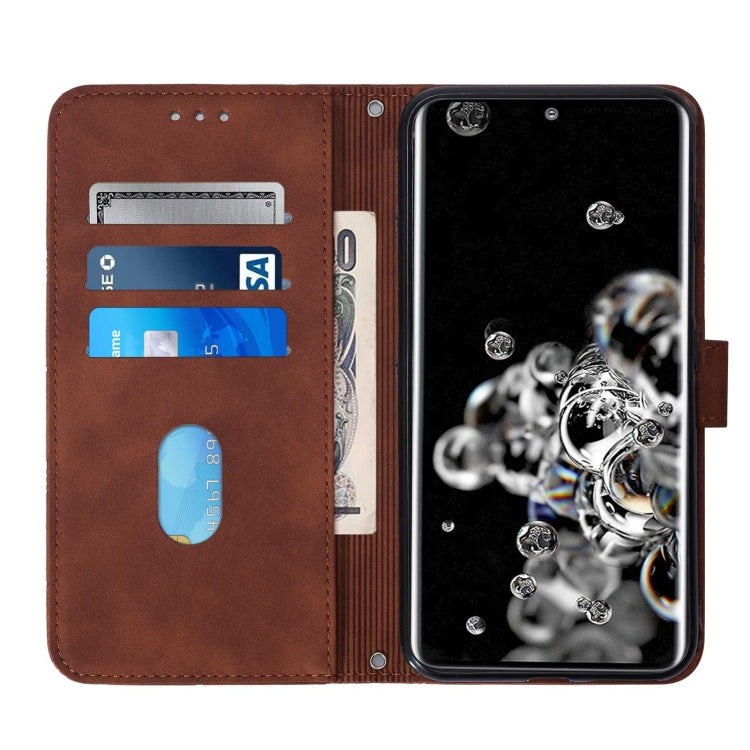 For Samsung Galaxy S20 Ultra Crossbody 3D Embossed Flip Leather Phone Case