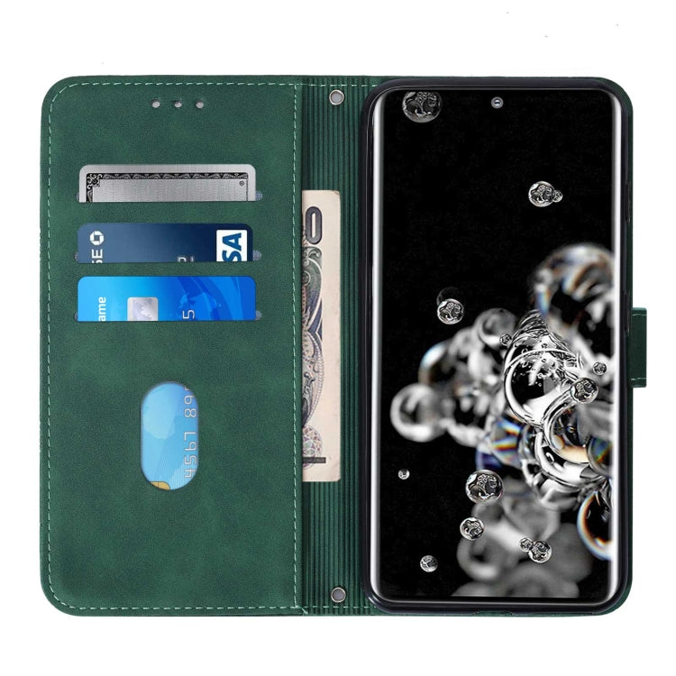 For Samsung Galaxy S20 Ultra Crossbody 3D Embossed Flip Leather Phone Case