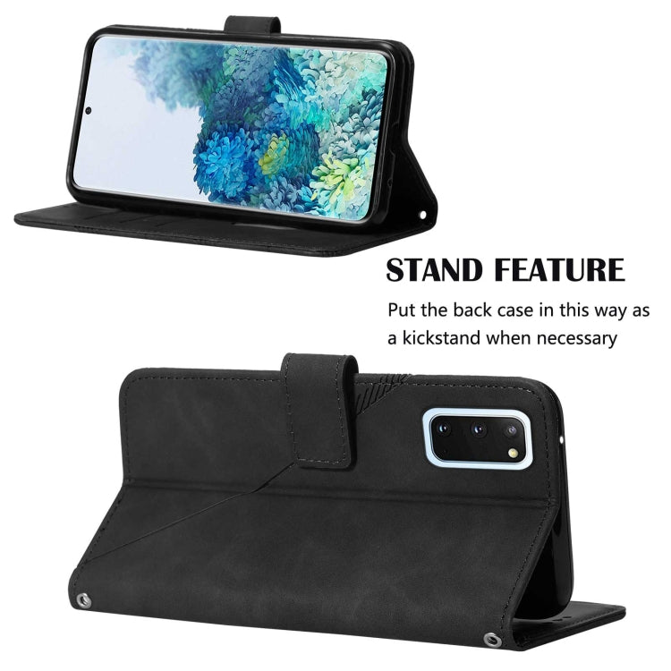 For Samsung Galaxy S20 Crossbody 3D Embossed Flip Leather Phone Case