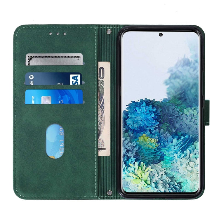 For Samsung Galaxy S20 Crossbody 3D Embossed Flip Leather Phone Case
