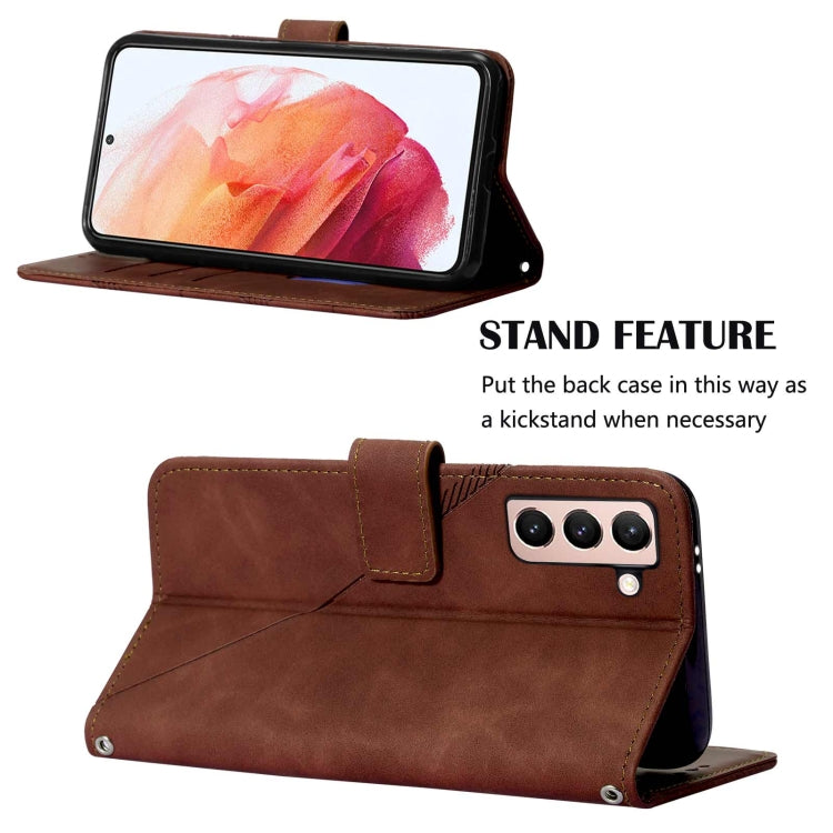 For Samsung Galaxy S21 5G Crossbody 3D Embossed Flip Leather Phone Case