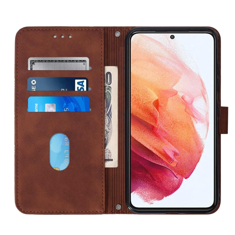 For Samsung Galaxy S21 5G Crossbody 3D Embossed Flip Leather Phone Case