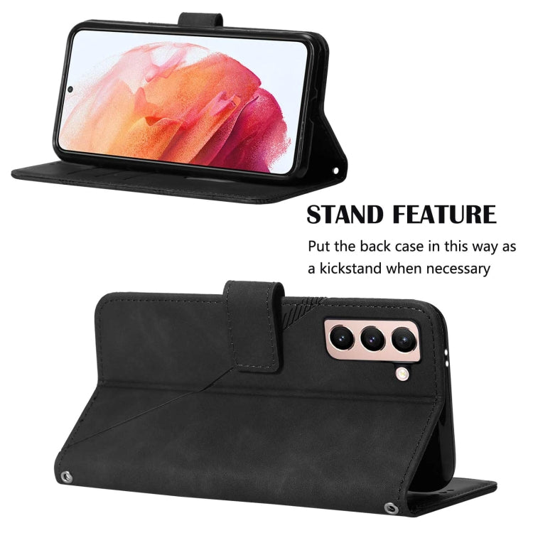 For Samsung Galaxy S21 5G Crossbody 3D Embossed Flip Leather Phone Case