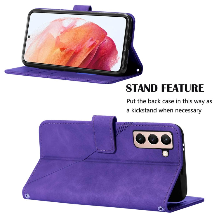 For Samsung Galaxy S21 5G Crossbody 3D Embossed Flip Leather Phone Case