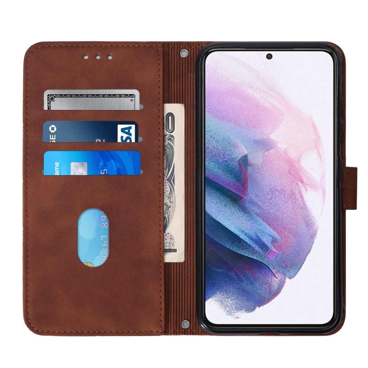 For Samsung Galaxy S21+ 5G Crossbody 3D Embossed Flip Leather Phone Case