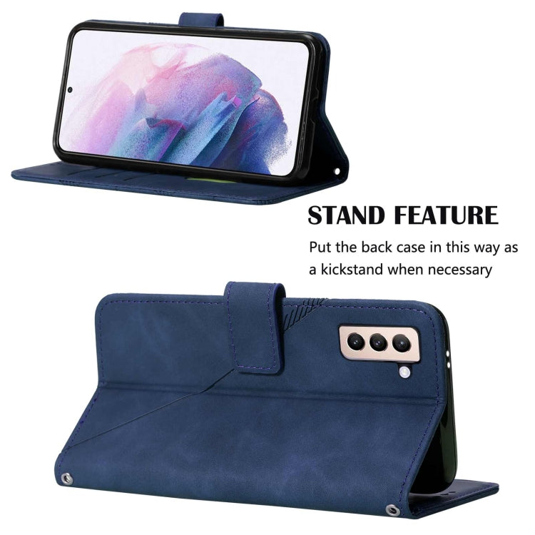 For Samsung Galaxy S21+ 5G Crossbody 3D Embossed Flip Leather Phone Case