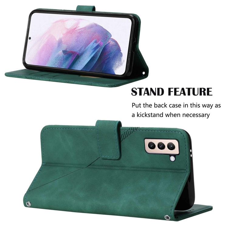 For Samsung Galaxy S21+ 5G Crossbody 3D Embossed Flip Leather Phone Case