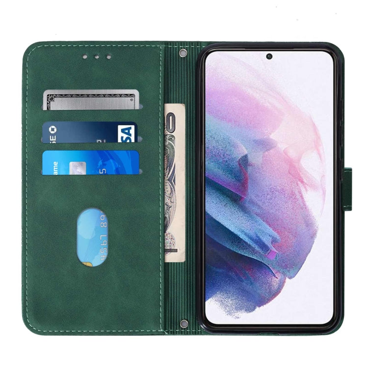 For Samsung Galaxy S21+ 5G Crossbody 3D Embossed Flip Leather Phone Case