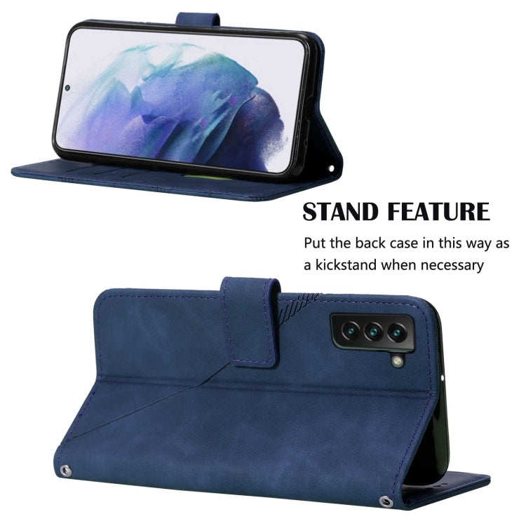 For Samsung Galaxy S22+ 5G Crossbody 3D Embossed Flip Leather Phone Case