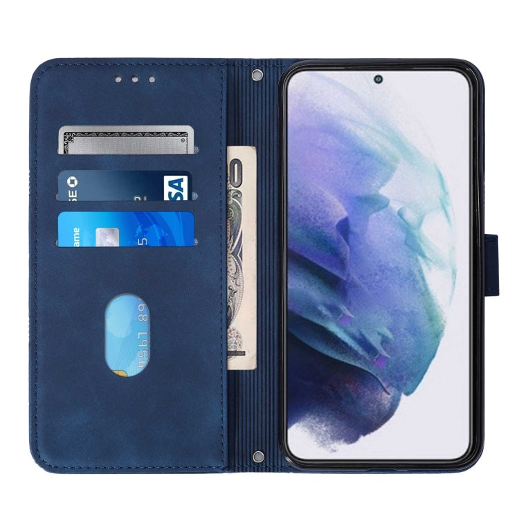 For Samsung Galaxy S22+ 5G Crossbody 3D Embossed Flip Leather Phone Case