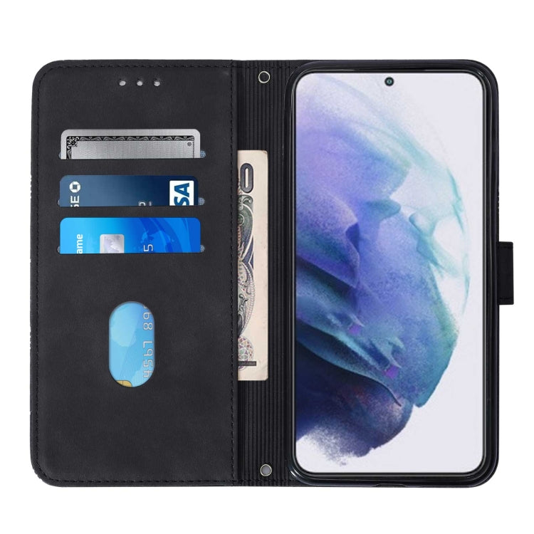 For Samsung Galaxy S22+ 5G Crossbody 3D Embossed Flip Leather Phone Case