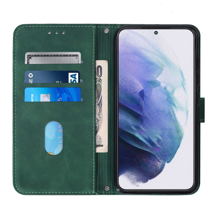 For Samsung Galaxy S22+ 5G Crossbody 3D Embossed Flip Leather Phone Case