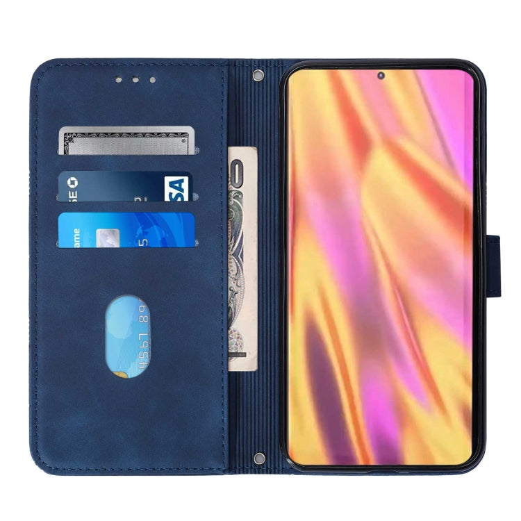 For Samsung Galaxy S22 Ultra 5G Crossbody 3D Embossed Flip Leather Phone Case