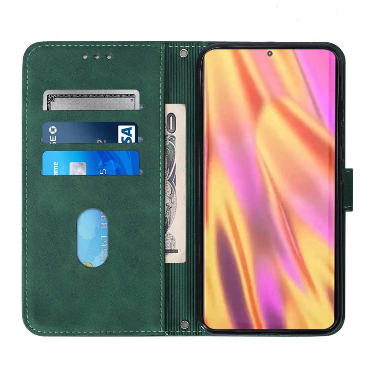 For Samsung Galaxy S22 Ultra 5G Crossbody 3D Embossed Flip Leather Phone Case