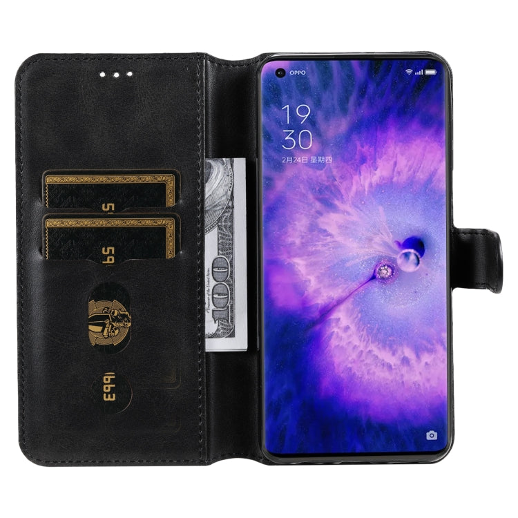 For OPPO Find X5 Classic Calf Texture PU + TPU Horizontal Flip Leather Case
