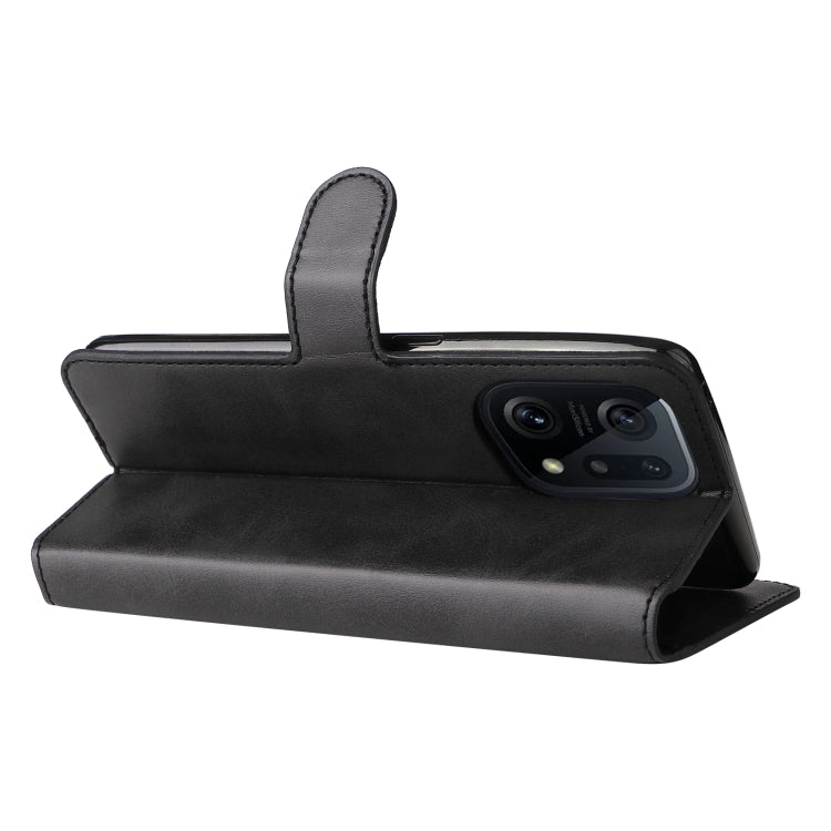 For OPPO Find X5 Classic Calf Texture PU + TPU Horizontal Flip Leather Case